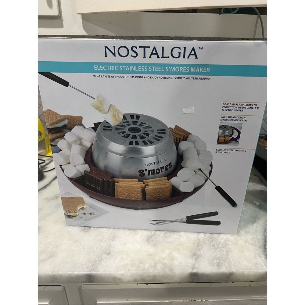 Nostalgia LSM400 Electric Stainless Steel S'mores Maker